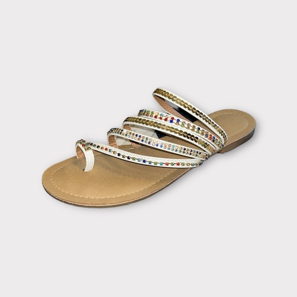 Shoes - VENUS Strappy Toe Ring Sandals